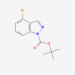 molecular formula C12H13BrN2O2 B1439020 tert-Butyl 4-bromo-1H-indazole-1-carboxylate CAS No. 926922-37-4