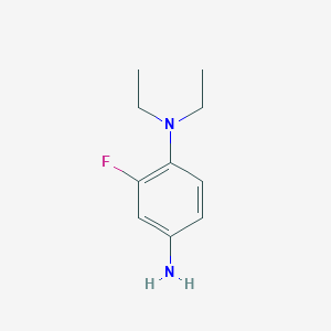 molecular formula C10H15FN2 B1439030 N1,N1-二乙基-2-氟苯-1,4-二胺 CAS No. 83800-33-3