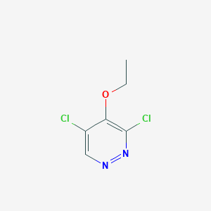molecular formula C6H6Cl2N2O B1439037 3,5-Dichloro-4-ethoxypyridazine CAS No. 889768-55-2