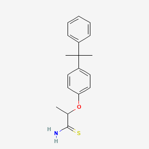 2-[4-(2-Phenylpropan-2-yl)phenoxy]propanethioamide