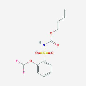 Butyl [2-(difluoromethoxy)benzene-1-sulfonyl]carbamate