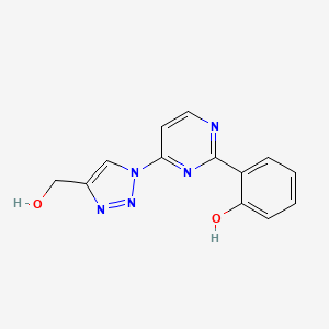 6-{6-[4-(Hydroxymethyl)-1H-1,2,3-triazol-1-yl]pyrimidin-2(1H)-ylidene}cyclohexa-2,4-dien-1-one