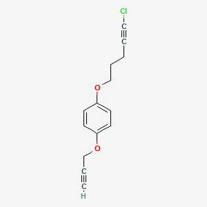 1-[(5-Chloropent-4-yn-1-yl)oxy]-4-[(prop-2-yn-1-yl)oxy]benzene