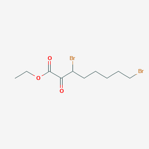 Ethyl 3,8-dibromo-2-oxooctanoate