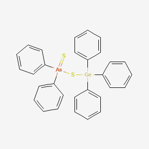 Diphenyl(sulfanylidene)[(triphenylgermyl)sulfanyl]-lambda~5~-arsane