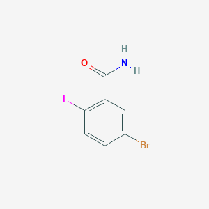 molecular formula C7H5BrINO B1439045 5-Bromo-2-iodobenzamide CAS No. 289039-20-9