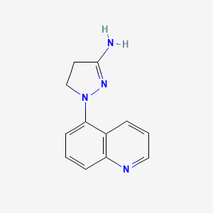 1-(Quinolin-5-yl)-4,5-dihydro-1H-pyrazol-3-amine