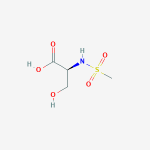 molecular formula C4H9NO5S B1439047 (2S)-3-hydroxy-2-methanesulfonamidopropanoic acid CAS No. 406951-04-0