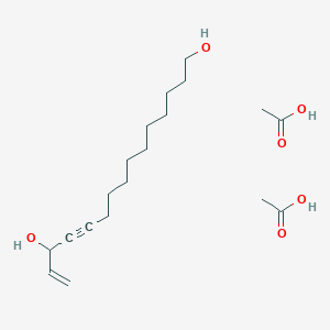 Acetic acid;pentadec-14-en-11-yne-1,13-diol