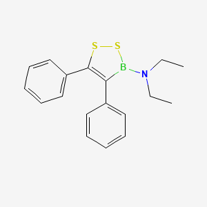 N,N-Diethyl-4,5-diphenyl-3H-1,2,3-dithiaborol-3-amine