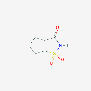 5,6-Dihydro-1lambda~6~-cyclopenta[d][1,2]thiazole-1,1,3(2H,4H)-trione