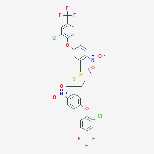 1,1'-{Disulfanediylbis[(butane-2,2-diyl)(4-nitro-3,1-phenylene)oxy]}bis[2-chloro-4-(trifluoromethyl)benzene]