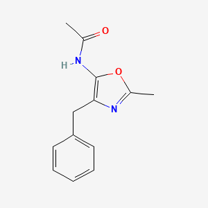 N-(4-Benzyl-2-methyl-1,3-oxazol-5-yl)acetamide