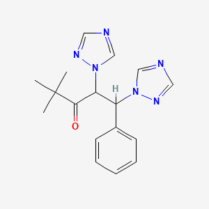 4,4-Dimethyl-1-phenyl-1,2-bis(1H-1,2,4-triazol-1-yl)pentan-3-one