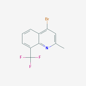 molecular formula C11H7BrF3N B1439054 4-Bromo-2-methyl-8-trifluoromethylquinoline CAS No. 1070879-58-1