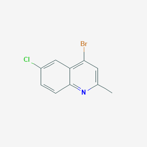 molecular formula C10H7BrClN B1439055 4-Bromo-6-chloro-2-methylquinoline CAS No. 1070879-50-3
