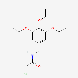 B1439068 2-chloro-N-[(3,4,5-triethoxyphenyl)methyl]acetamide CAS No. 1171215-60-3