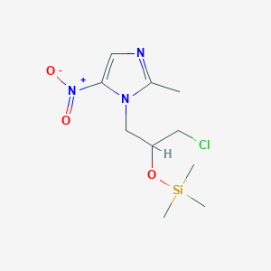 1-{3-Chloro-2-[(trimethylsilyl)oxy]propyl}-2-methyl-5-nitro-1H-imidazole