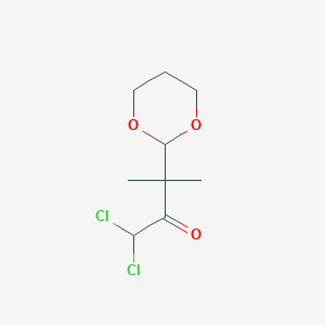 1,1-Dichloro-3-(1,3-dioxan-2-yl)-3-methylbutan-2-one