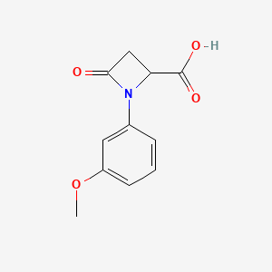 2-Azetidinecarboxylic acid, 1-(3-methoxyphenyl)-4-oxo-