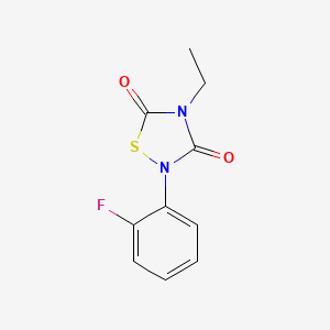 4-Ethyl-2-(2-fluorophenyl)-1,2,4-thiadiazolidine-3,5-dione