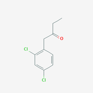 molecular formula C10H10Cl2O B1439074 1-(2,4-二氯苯基)丁酮 CAS No. 94147-69-0