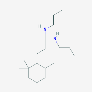 N~2~,N'~2~-Dipropyl-4-(2,2,6-trimethylcyclohexyl)butane-2,2-diamine