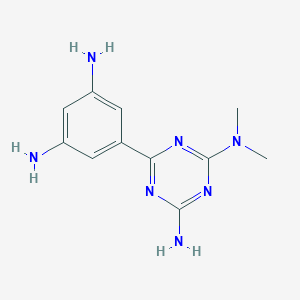 6-(3,5-Diaminophenyl)-N~2~,N~2~-dimethyl-1,3,5-triazine-2,4-diamine