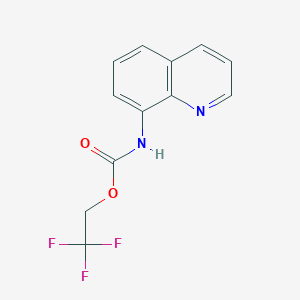 molecular formula C12H9F3N2O2 B1439078 2,2,2-trifluoroethyl N-(quinolin-8-yl)carbamate CAS No. 1087798-11-5