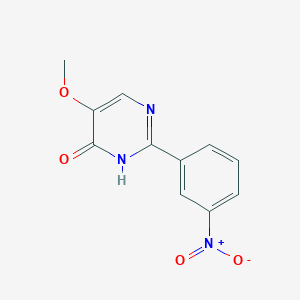 molecular formula C11H9N3O4 B1439079 5-甲氧基-2-(3-硝基苯基)-4-嘧啶醇 CAS No. 1147979-37-0