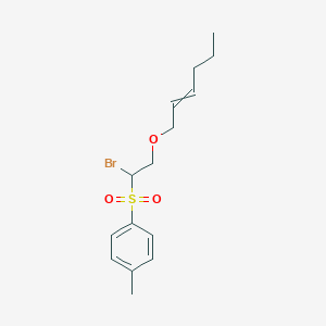 1-{1-Bromo-2-[(hex-2-en-1-yl)oxy]ethanesulfonyl}-4-methylbenzene