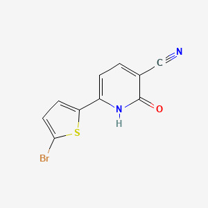 molecular formula C10H5BrN2OS B1439083 6-(5-溴噻吩-2-基)-2-氧代-1H-吡啶-3-腈 CAS No. 1144460-95-6