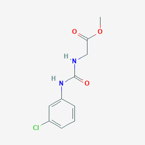 molecular formula C10H11ClN2O3 B1439098 Methyl 2-{[(3-chlorophenyl)carbamoyl]amino}acetate CAS No. 1146292-48-9