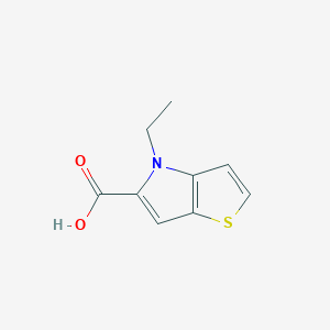 molecular formula C9H9NO2S B1439099 4-Ethyl-4h-thieno[3,2-b]pyrrole-5-carboxylic acid CAS No. 924643-45-8