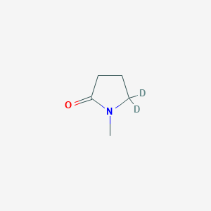 molecular formula C5H9NO B014391 1-甲基吡咯烷酮-5,5,-d2 CAS No. 128991-09-3