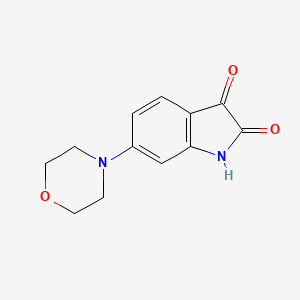 molecular formula C12H12N2O3 B1439102 6-(morpholin-4-yl)-2,3-dihydro-1H-indole-2,3-dione CAS No. 1146290-26-7