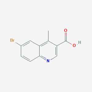 molecular formula C11H8BrNO2 B1439113 6-Bromo-4-Methylquinoline-3-carboxylic acid CAS No. 1095010-36-8
