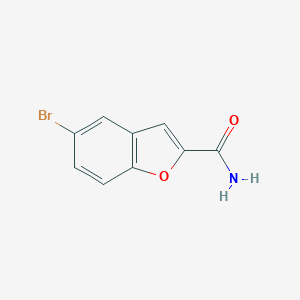 molecular formula C9H6BrNO2 B143913 5-溴苯并呋喃-2-甲酰胺 CAS No. 35351-21-4