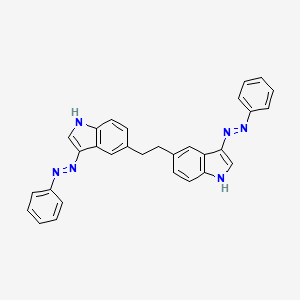 5,5'-(Ethane-1,2-diyl)bis[3-(2-phenylhydrazinylidene)-3H-indole]