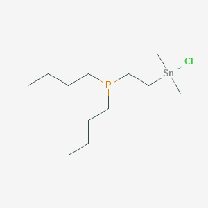 Dibutyl{2-[chloro(dimethyl)stannyl]ethyl}phosphane