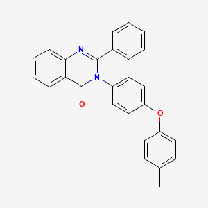 molecular formula C27H20N2O2 B14391609 3-[4-(4-Methylphenoxy)phenyl]-2-phenylquinazolin-4(3H)-one CAS No. 88538-78-7