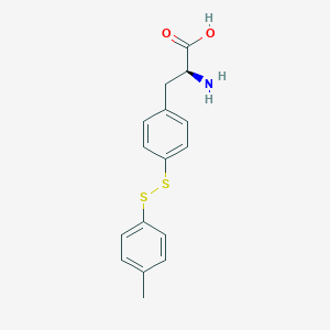 molecular formula C16H17NO2S2 B14391615 4-[(4-Methylphenyl)disulfanyl]-L-phenylalanine CAS No. 88170-96-1