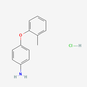 molecular formula C13H14ClNO B1439164 4-(2-Methylphenoxy)aniline hydrochloride CAS No. 1185297-05-5
