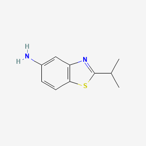 molecular formula C10H12N2S B1439173 2-(丙烷-2-基)-1,3-苯并噻唑-5-胺 CAS No. 58460-19-8