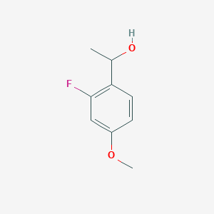 molecular formula C9H11FO2 B1439175 1-(2-氟-4-甲氧基苯基)乙醇 CAS No. 74457-87-7