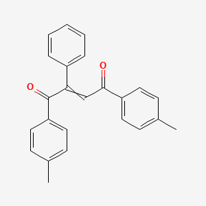 molecular formula C24H20O2 B14391751 1,4-Bis(4-methylphenyl)-2-phenylbut-2-ene-1,4-dione CAS No. 88406-91-1