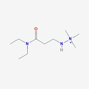 molecular formula C10H24N3O+ B14391784 Hydrazinium, 2-[3-(diethylamino)-3-oxopropyl]-1,1,1-trimethyl- CAS No. 88419-21-0