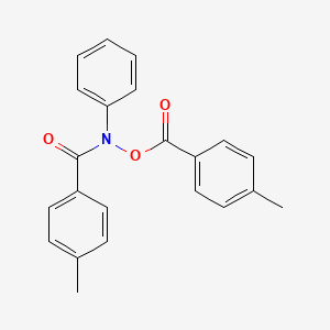 molecular formula C22H19NO3 B14391806 4-Methyl-N-[(4-methylbenzoyl)oxy]-N-phenylbenzamide CAS No. 87503-52-4