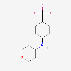 molecular formula C12H20F3NO B1439184 N-[4-(trifluoromethyl)cyclohexyl]oxan-4-amine CAS No. 1157959-42-6