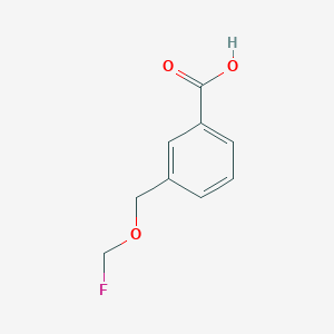 molecular formula C9H9FO3 B14391915 3-[(Fluoromethoxy)methyl]benzoic acid CAS No. 89540-45-4